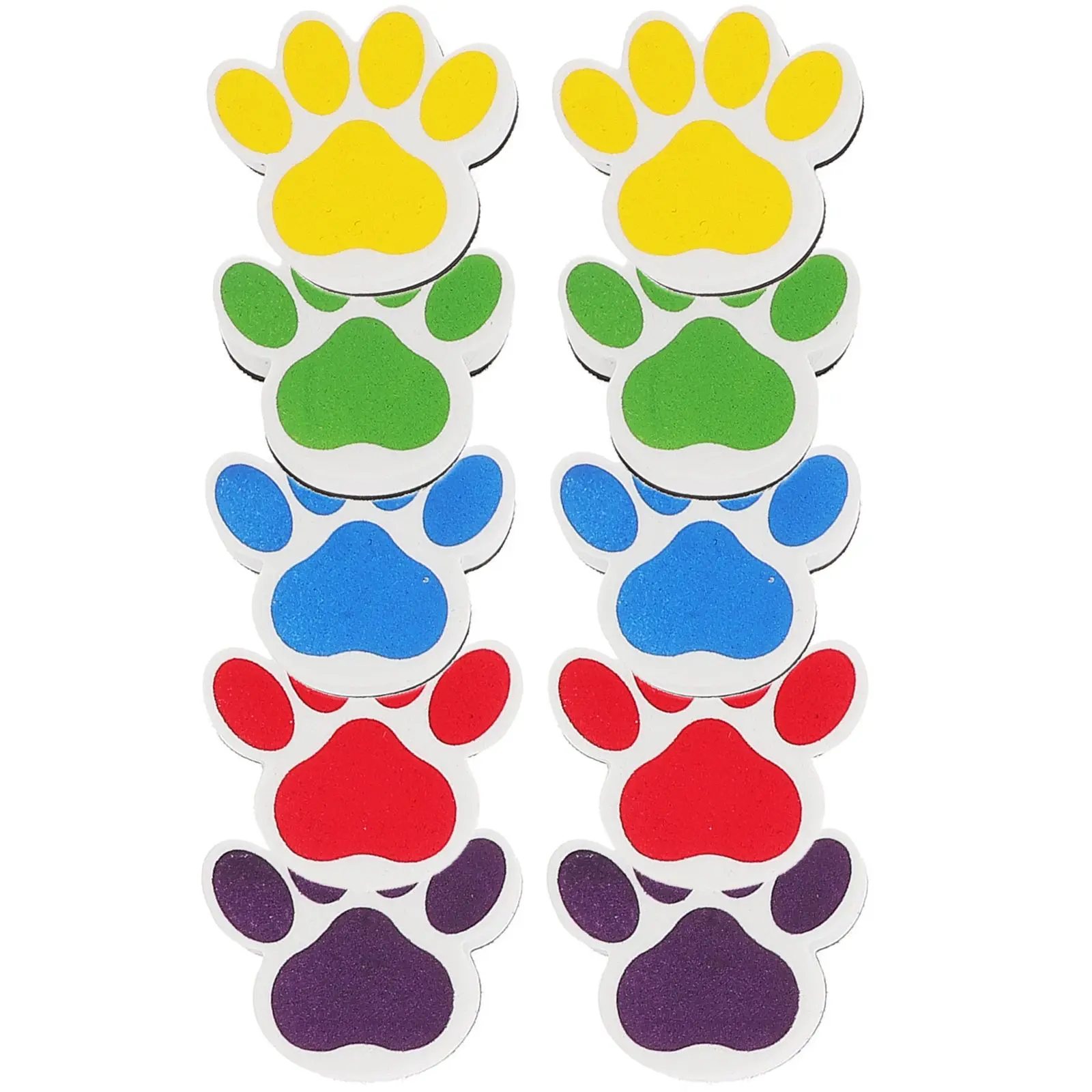 10 Pcs Magnetic Whiteboard Erasers EVA Felt Cartoon Dog Paw Design Blue Green Red Yellow Purple Washable Classroom
10 Pcs Magnetic Whiteboard Erasers EVA Felt Cartoon Dog Paw Design Blue Green Red Yellow Purple Washable Classroom