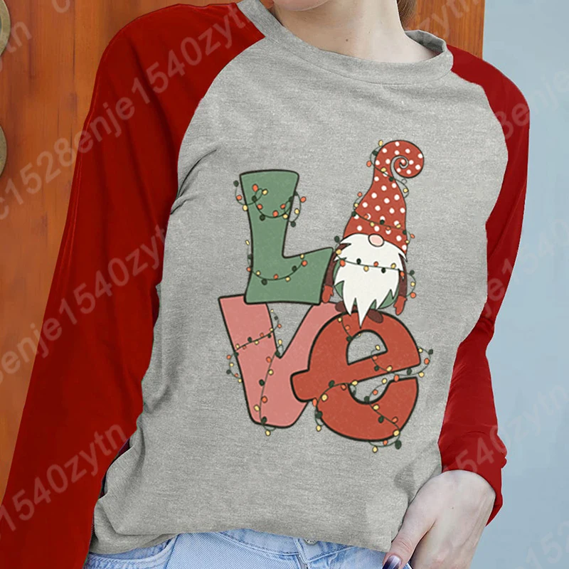 Women Autumn Long Sleeve Shirt Pullover Fashion Christmas Light Love Gnome Print Loose Sweatshirts Ladies Round Neck Sweatshirts
Women Autumn Long Sleeve Shirt Pullover Fashion Christmas Light Love Gnome Print Loose Sweatshirts Ladies Round Neck Sweatshirts