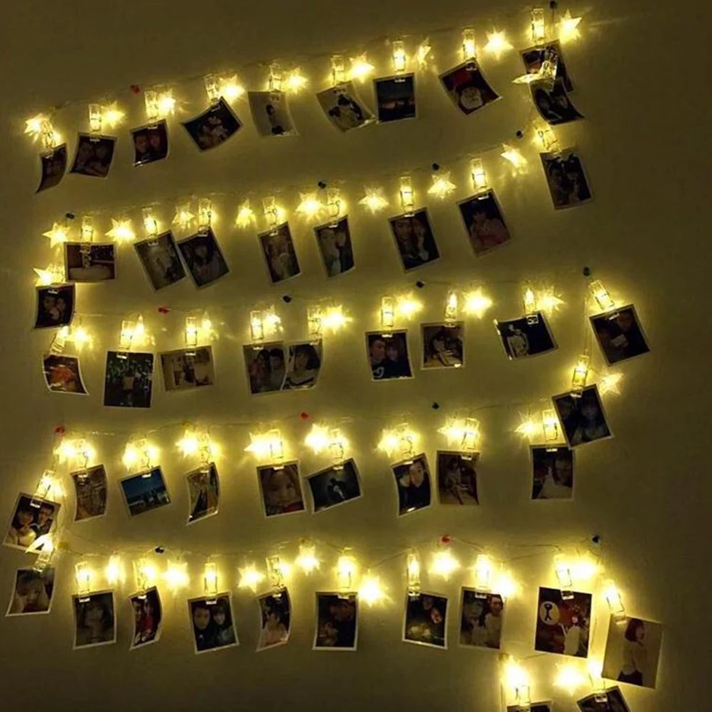 1 pc Led String For Photo Wall Decor 20 Lamp Beads Warm Light Wall Hanging Clips Room Decoration Photo Clip Holder Light String
1 pc Led String For Photo Wall Decor 20 Lamp Beads Warm Light Wall Hanging Clips Room Decoration Photo Clip Holder Light String