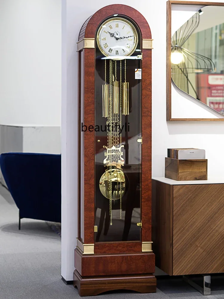 European-Style the Grandfather Clock Living Room Light Luxury Mechanical Vertical Clock Solid Wood the Grandfather Clock
European-Style the Grandfather Clock Living Room Light Luxury Mechanical Vertical Clock Solid Wood the Grandfather Clock