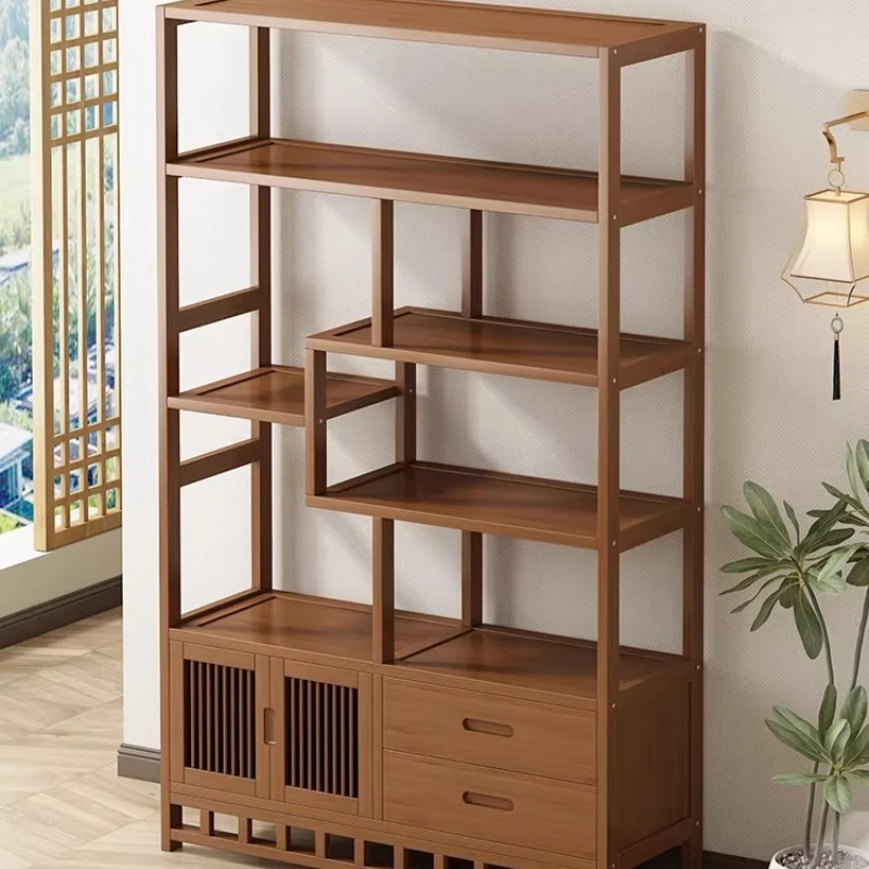 New Chinese style tea room rack tea display cabinet non-solid wood partition Duobao Pavilion living room ornament shelf
New Chinese style tea room rack tea display cabinet non-solid wood partition Duobao Pavilion living room ornament shelf