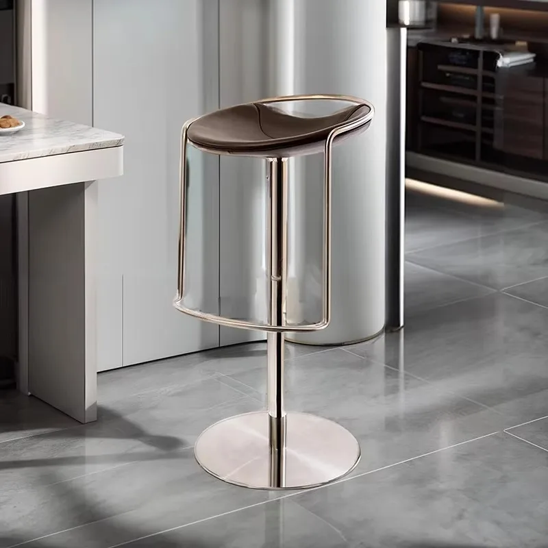 Adjustable Height Bar Stool Backless Minimalist Rotative Kitchen Bar Stool Cheap Stainless Steel Silla De Barra Modern Furniture
Adjustable Height Bar Stool Backless Minimalist Rotative Kitchen Bar Stool Cheap Stainless Steel Silla De Barra Modern Furniture