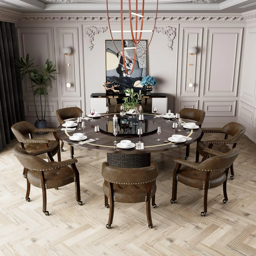 Dining Set Table and 4 Chairs,PU Leather Upholstered Dining Chairs,63'' Chair Set
Dining Set Table and 4 Chairs,PU Leather Upholstered Dining Chairs,63'' Chair Set