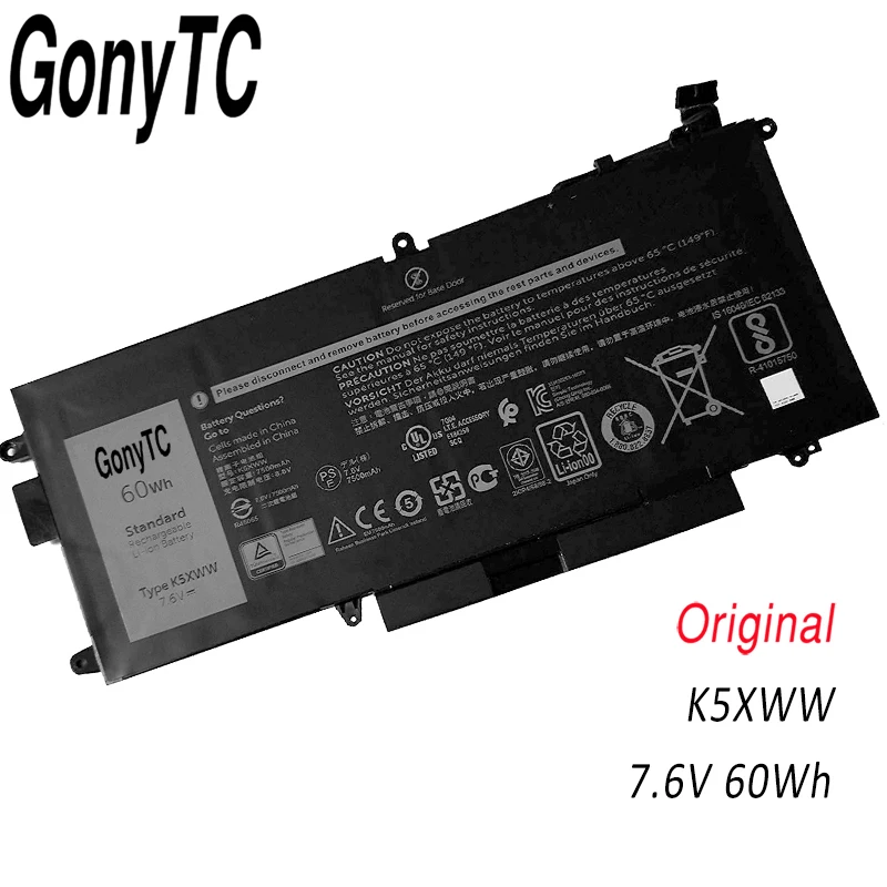 K5XWW Laptop Battery For Dell Latitude 7389 7390 Latitude 12 5000 5289 2-in-1 L3180 E5289 P29S001 P29S002 Series 71TG4 7.6V 60W
K5XWW Laptop Battery For Dell Latitude 7389 7390 Latitude 12 5000 5289 2-in-1 L3180 E5289 P29S001 P29S002 Series 71TG4 7.6V 60W