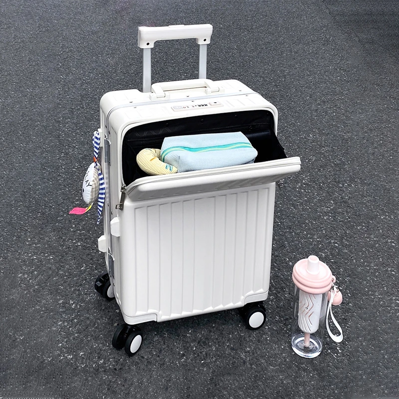 Front Opening Suitcase Business Grade Multifunctional Aluminum Frame Trolley Luggage Unisex 20“ 24”26" Trave Suitcase
Front Opening Suitcase Business Grade Multifunctional Aluminum Frame Trolley Luggage Unisex 20“ 24”26" Trave Suitcase