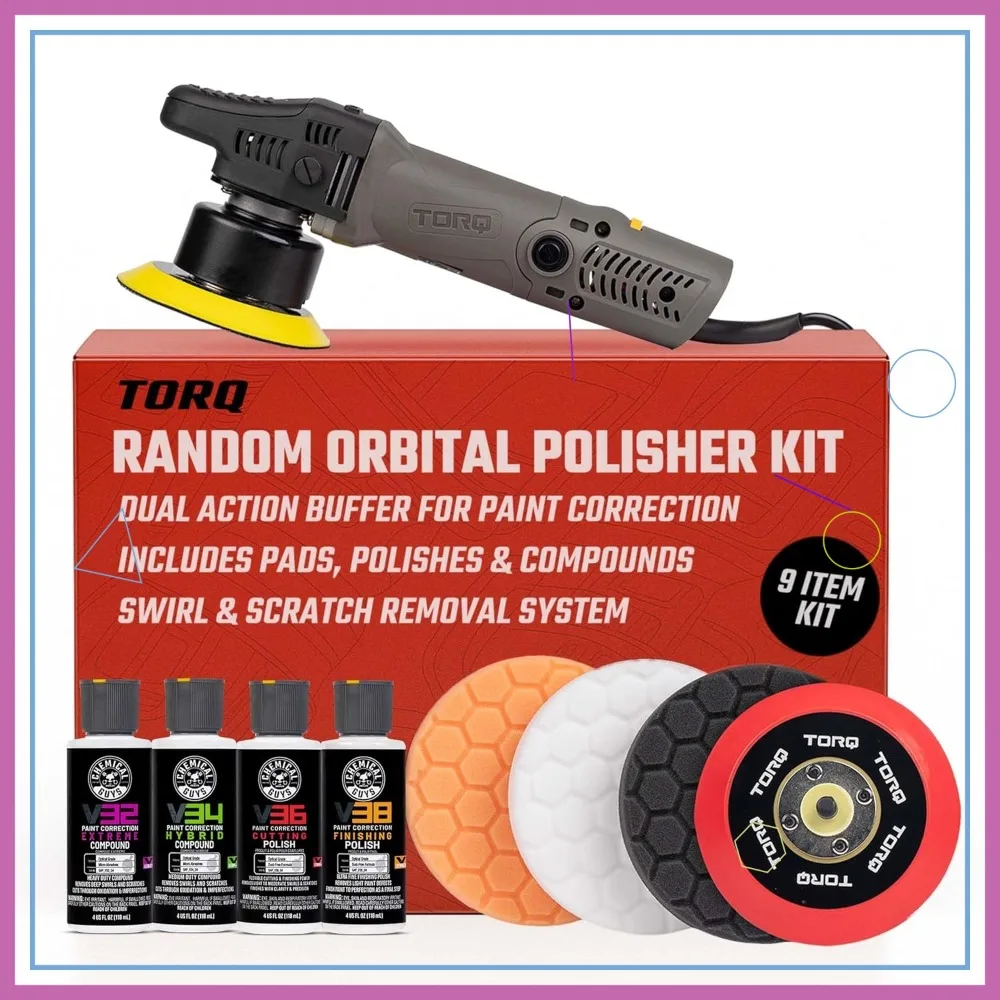 700W Car Polishing Kit with 9-Piece Set, Safe for Trucks, SUVs, Motorcycles - Random Orbital Polisher
700W Car Polishing Kit with 9-Piece Set, Safe for Trucks, SUVs, Motorcycles - Random Orbital Polisher