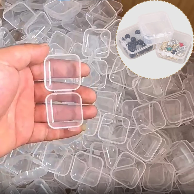 20 Pcs Plastic Translucent Dustproof Solid Jewelry Packaging Boxes Mini Square Case Container Jewelry Organizer Accessories
20 Pcs Plastic Translucent Dustproof Solid Jewelry Packaging Boxes Mini Square Case Container Jewelry Organizer Accessories