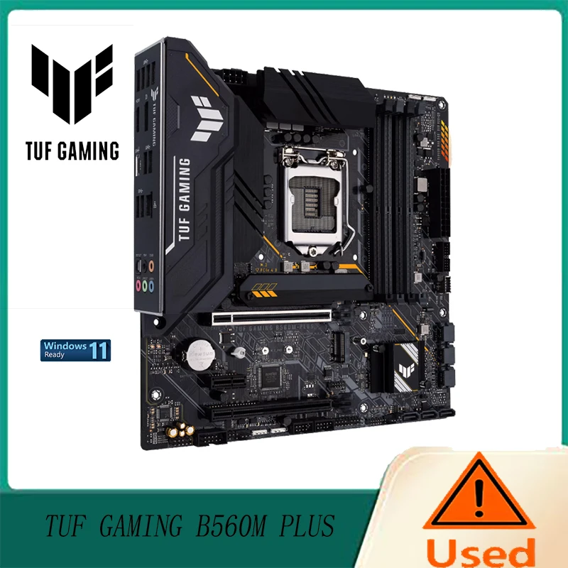 ASUS TUF GAMING B560M-PLUS LGA1200 (Intel®11th/10th Gen) Micro ATX gaming motherboard
ASUS TUF GAMING B560M-PLUS LGA1200 (Intel®11th/10th Gen) Micro ATX gaming motherboard
