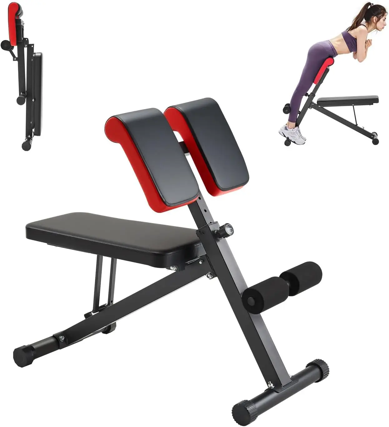 Multi-Functional Weight Bench for Full Body Workout Roman Chair Hyperextension Bench 330 lbs Adjustable Foldable Equipment for B
Multi-Functional Weight Bench for Full Body Workout Roman Chair Hyperextension Bench 330 lbs Adjustable Foldable Equipment for B