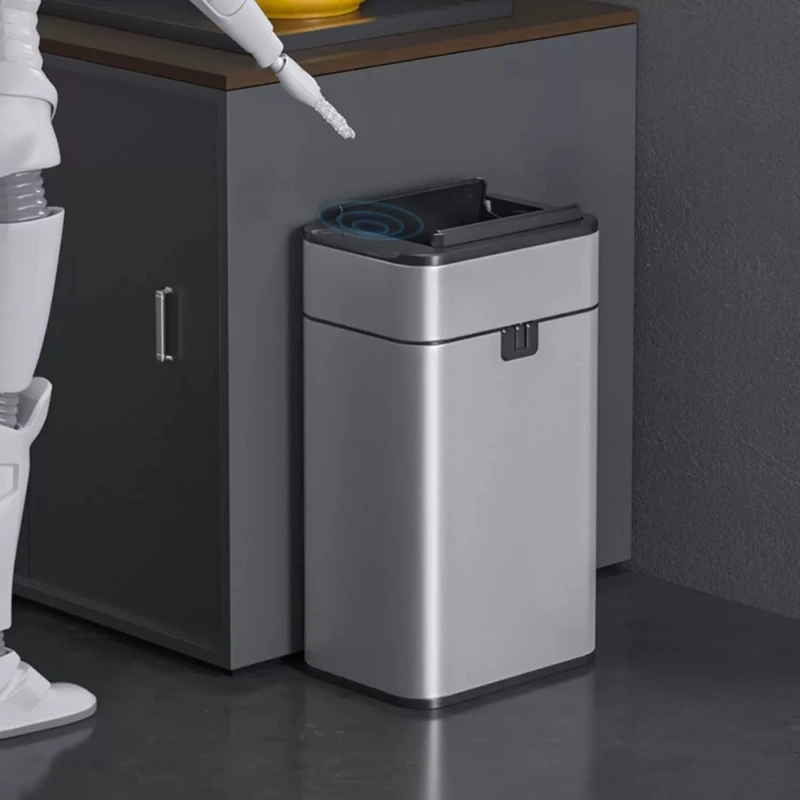 60L Large Capacity Intelligent Sense Garbage Bin with Lid for Commercial Center Villa Bathroom Living Room Automatic Packaging
60L Large Capacity Intelligent Sense Garbage Bin with Lid for Commercial Center Villa Bathroom Living Room Automatic Packaging