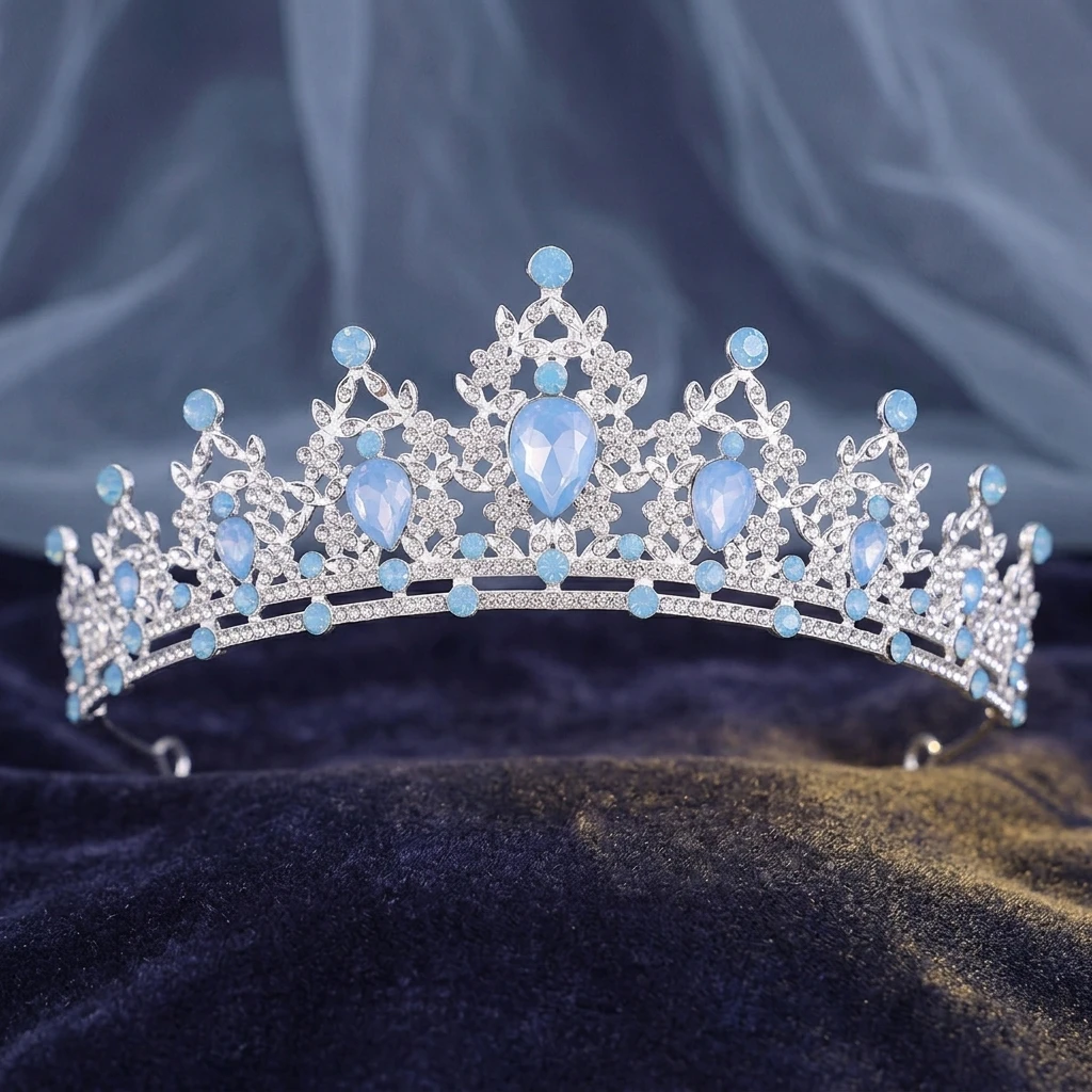 Baroque Style Crown Hair Accessory For Women With Opal And Rhinestone Design Suitable For Party Wedding
Baroque Style Crown Hair Accessory For Women With Opal And Rhinestone Design Suitable For Party Wedding