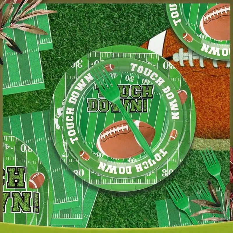Football Party Supplies For 24 Guests Including Paper Plates,Dessert Plates,Napkins,Forks For Football Theme Party
Football Party Supplies For 24 Guests Including Paper Plates,Dessert Plates,Napkins,Forks For Football Theme Party