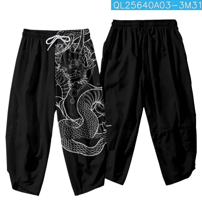 Cartoon Prajna Snake Printed Japanese Cropped Pants Couple Women Men Casual Elastic Waist Kimono Trousers Harajuku Streetwear
Cartoon Prajna Snake Printed Japanese Cropped Pants Couple Women Men Casual Elastic Waist Kimono Trousers Harajuku Streetwear