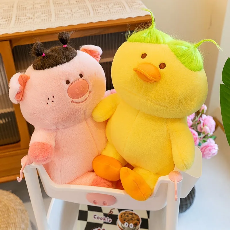 Kawaii Plush Toy Cute Filled Doll with Changeable Hair Style for Kids Birthday Gift Pig and Duck Stuffed Animal Playset
Kawaii Plush Toy Cute Filled Doll with Changeable Hair Style for Kids Birthday Gift Pig and Duck Stuffed Animal Playset