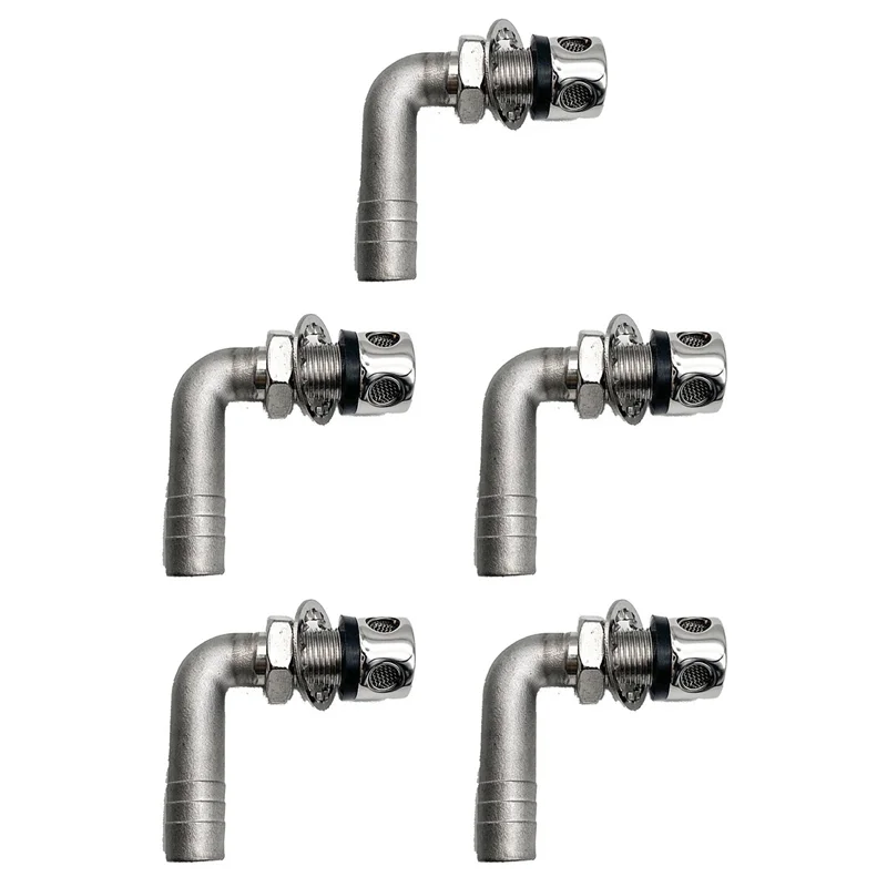 A48P-5X Stainless Steel 90° Bend Fuel Breather Vent 3/5Inch - Boat/ Truck/ Car Gas Tank,2 Holes
A48P-5X Stainless Steel 90° Bend Fuel Breather Vent 3/5Inch - Boat/ Truck/ Car Gas Tank,2 Holes