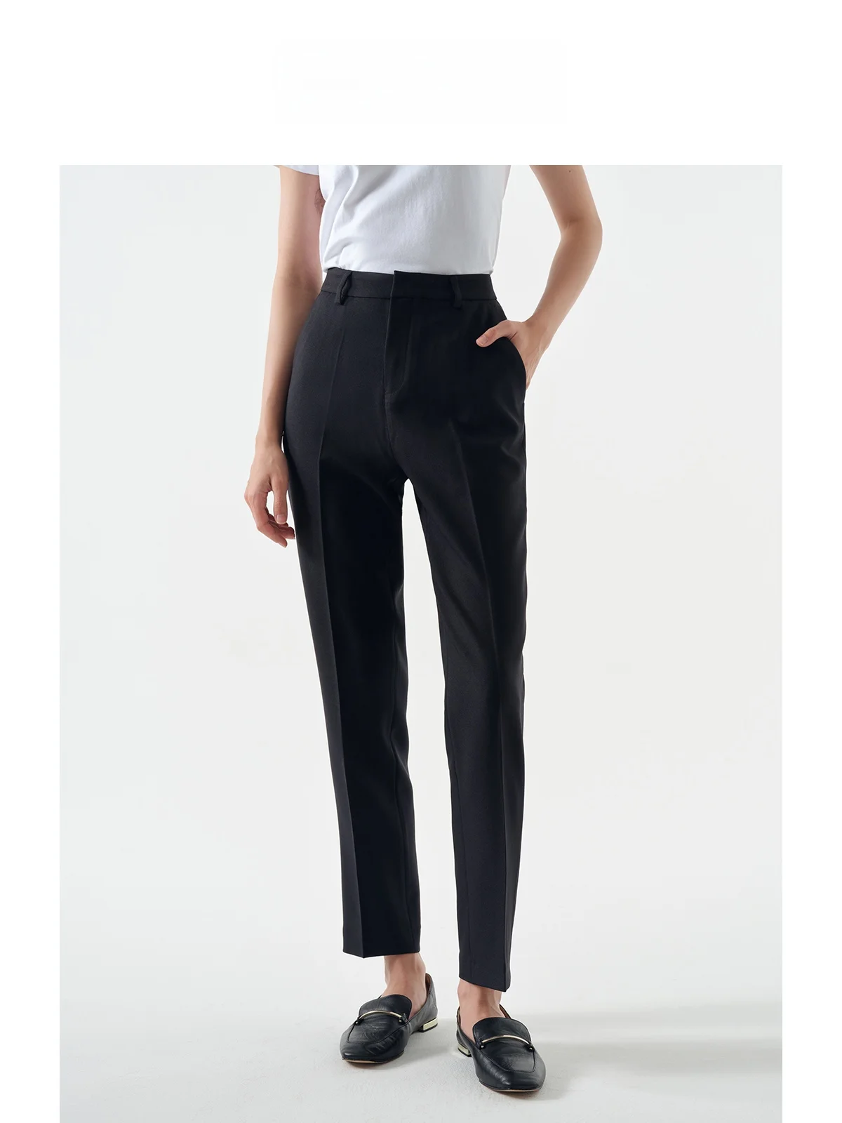LeLenth High Waist Straight Leg Loose Fit Suit Pants Women's Elegant Drapey Commuter Black Professional Trousers
LeLenth High Waist Straight Leg Loose Fit Suit Pants Women's Elegant Drapey Commuter Black Professional Trousers