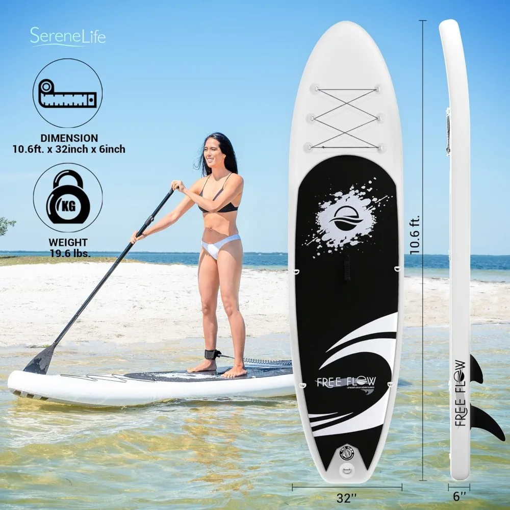 Inflatable Stand Up Paddle Board with Premium SUP Accessories – Wide Stable Design with Non-Slip EVA Deck Pad
Inflatable Stand Up Paddle Board with Premium SUP Accessories – Wide Stable Design with Non-Slip EVA Deck Pad