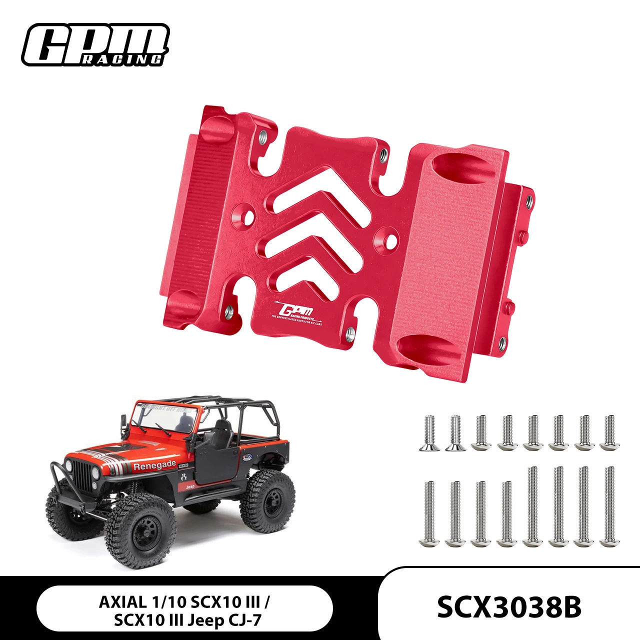 GPM Alloy 6061 Center Transmission Skid Plate AXIAL SCX10 III Jeep Wrangler CJ-7
GPM Alloy 6061 Center Transmission Skid Plate AXIAL SCX10 III Jeep Wrangler CJ-7