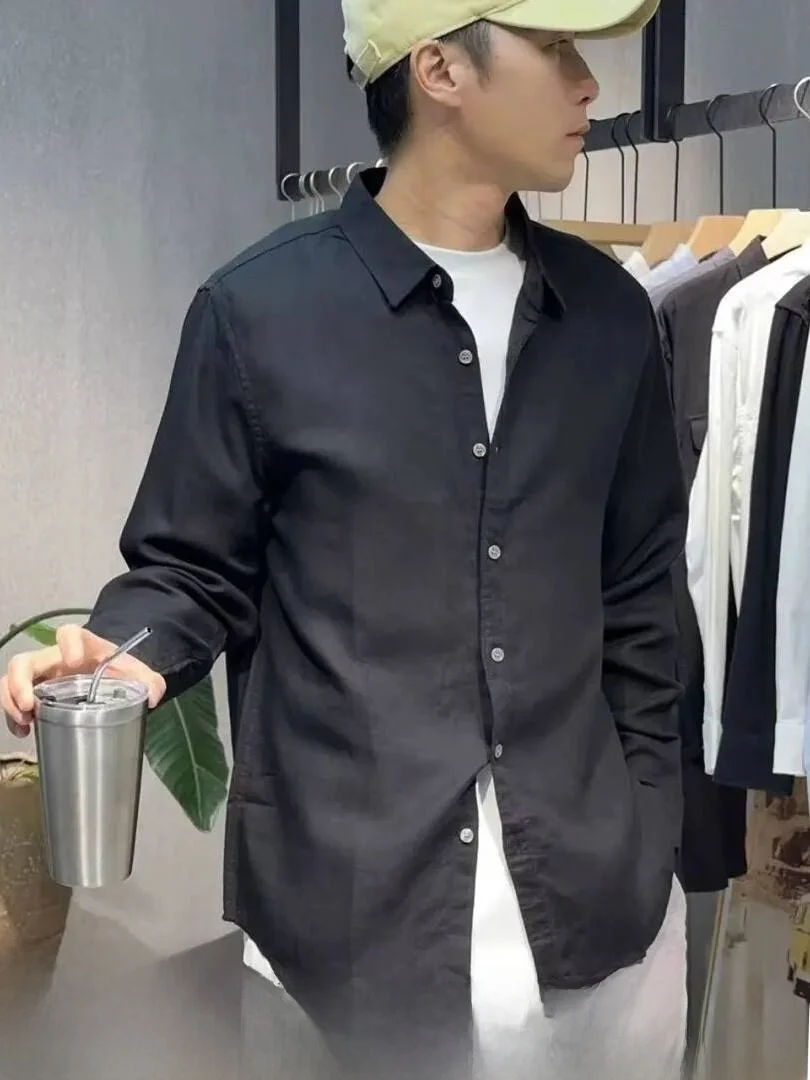 Line Natural Lyocell Linen Men's Skin-friendly Breathable Long Sleeve Shirt Casual Style Standard Fit Spring Summer
Line Natural Lyocell Linen Men's Skin-friendly Breathable Long Sleeve Shirt Casual Style Standard Fit Spring Summer