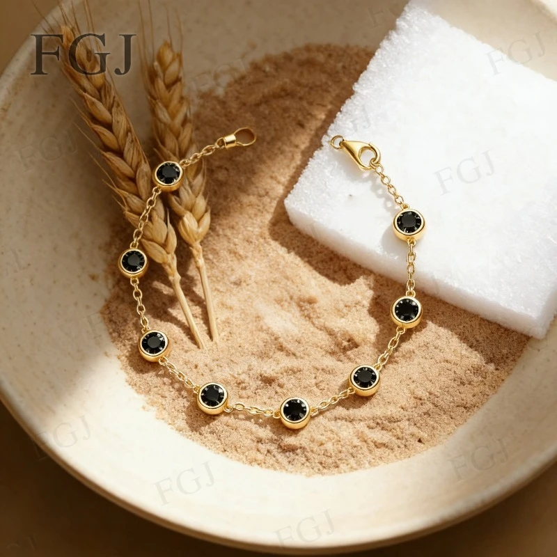 S925 Colorful Moissanite Bracelet Round 4mm 8pcs D Color/Black/Vivid Blue/Green/Black Fine Jewelry for Daily Wear Special Gifts
S925 Colorful Moissanite Bracelet Round 4mm 8pcs D Color/Black/Vivid Blue/Green/Black Fine Jewelry for Daily Wear Special Gifts