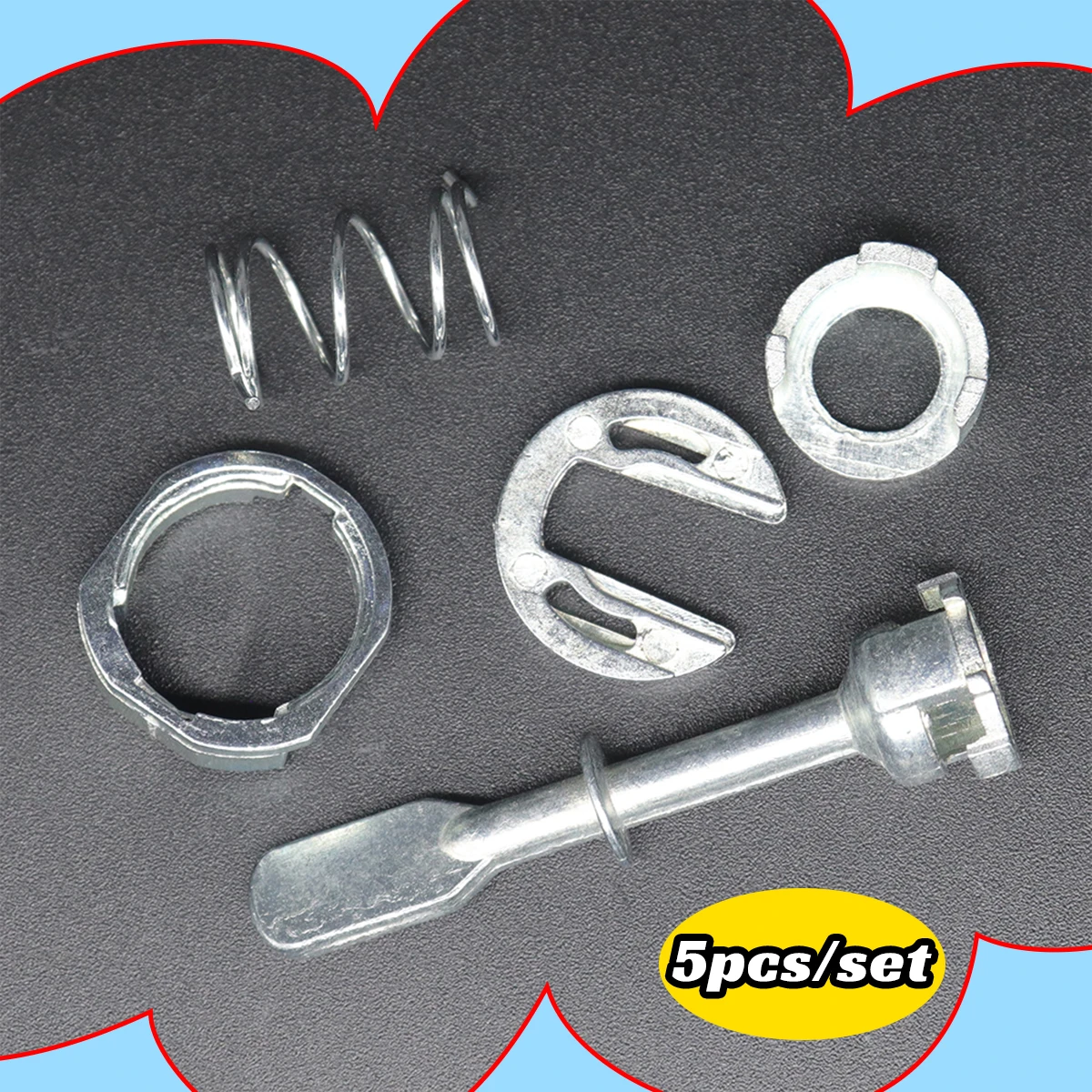 Front Door Handle Lock Cylinder Barrel Paddle Repair Kit Tool 57MM Set Replace 6N0837223A for VW Polo MK3 6N/6KV 1994-2001 Car
Front Door Handle Lock Cylinder Barrel Paddle Repair Kit Tool 57MM Set Replace 6N0837223A for VW Polo MK3 6N/6KV 1994-2001 Car