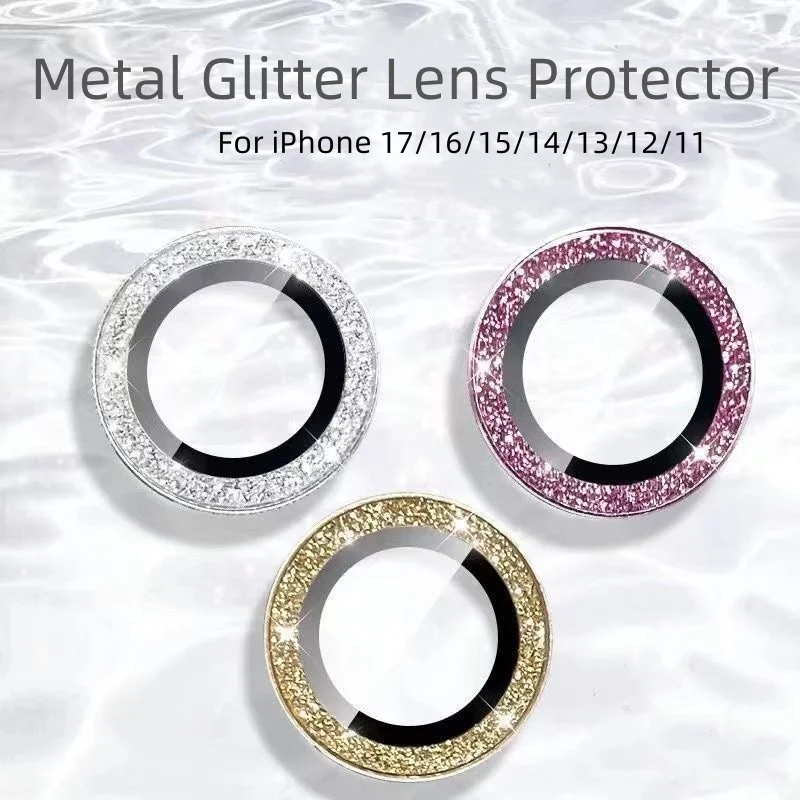 Metal Glass Camera Lens Protector For iPhone 17 Pro Max 13 16 15 11 12 14 Pro Max Air 12 13 Mini Bling Glitter Protective Glass
Metal Glass Camera Lens Protector For iPhone 17 Pro Max 13 16 15 11 12 14 Pro Max Air 12 13 Mini Bling Glitter Protective Glass