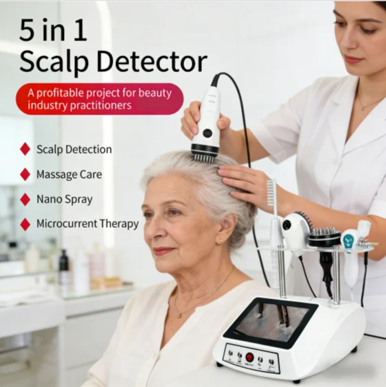 Scalp Treatment Instrument HD Detection Nano Atomization Spray Gun LED Red Light Heating Massage Comb Salon Beauty Equipment
Scalp Treatment Instrument HD Detection Nano Atomization Spray Gun LED Red Light Heating Massage Comb Salon Beauty Equipment