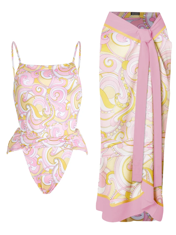 Floral Print Bikini 2023 Women's Swimwear Summer Thin Straps One Piece and Cover-Up Swimsuits Open Back Beach Style Bathing Su
Floral Print Bikini 2023 Women's Swimwear Summer Thin Straps One Piece and Cover-Up Swimsuits Open Back Beach Style Bathing Su