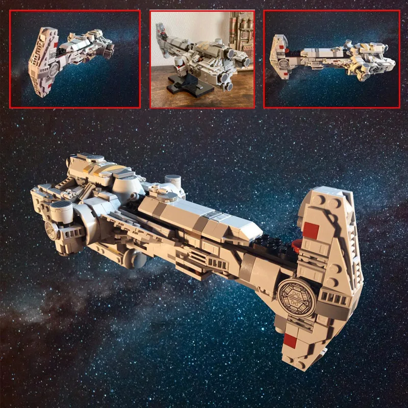 NEW 681PCS MOC Hammerhead Corvette Midi-scale SpaceShip Star Battle Weapon Model Building Blocks DIY Education Model Toys Gifts
NEW 681PCS MOC Hammerhead Corvette Midi-scale SpaceShip Star Battle Weapon Model Building Blocks DIY Education Model Toys Gifts