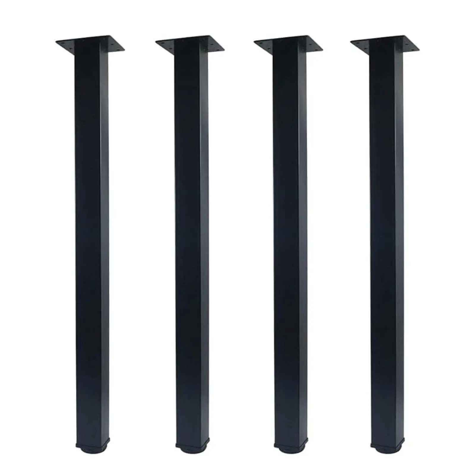 28 Inch Black Square Metal Table Legs, Heavy Duty Adjustable Furniture Legs With Leveling Feet, 4 Pack For Workbench And DIY
28 Inch Black Square Metal Table Legs, Heavy Duty Adjustable Furniture Legs With Leveling Feet, 4 Pack For Workbench And DIY