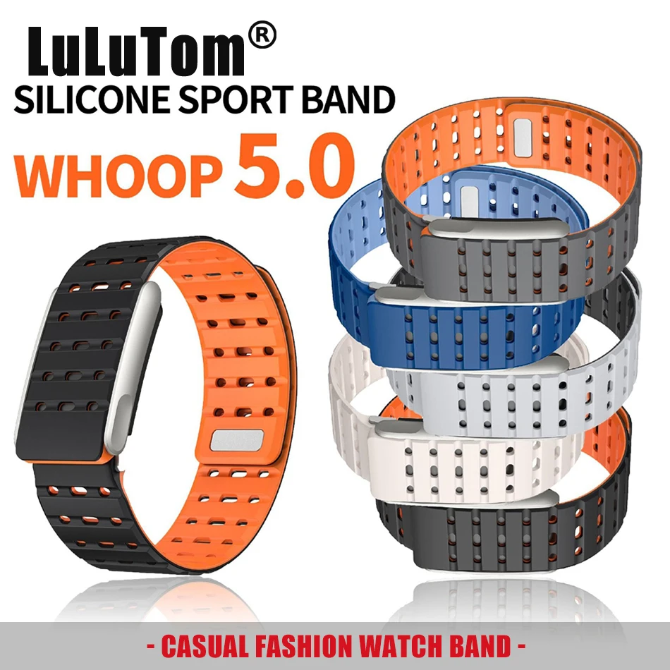 Sports Two-tone Silicone Band Strap For Whoop 5.0 WHOOP 5.0/MG Breathable Magnetic Clasp Bracelet Smartwatch Replace Wristband
Sports Two-tone Silicone Band Strap For Whoop 5.0 WHOOP 5.0/MG Breathable Magnetic Clasp Bracelet Smartwatch Replace Wristband
