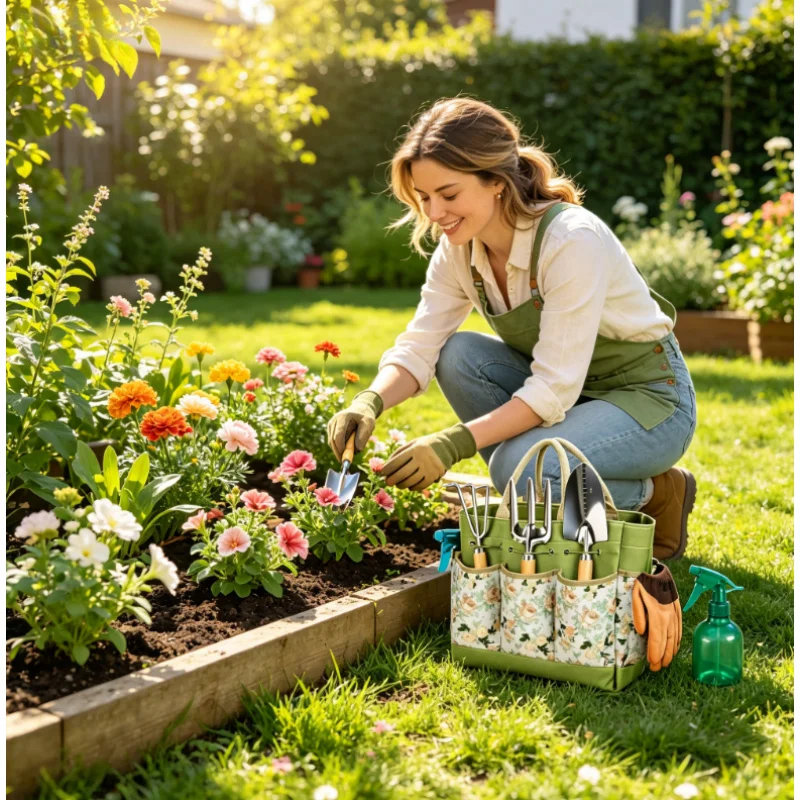 9-Piece Heavy Duty Garden Tools Set with Organizer Bag, Rust-Proof Gardening Gifts for Unisex
9-Piece Heavy Duty Garden Tools Set with Organizer Bag, Rust-Proof Gardening Gifts for Unisex