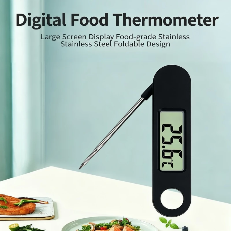 Easy Carry Steel Probes Thermometers with Celsius Switches Function 115Mm Great for Cook & Home Cook M4YD
Easy Carry Steel Probes Thermometers with Celsius Switches Function 115Mm Great for Cook & Home Cook M4YD