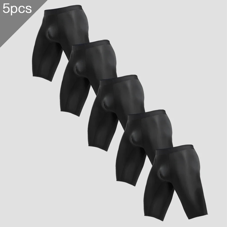 5PCS Men's sports briefs Men's summer ice silk quick drying lengthened anti-wear legs add fat loose square short shorts head
5PCS Men's sports briefs Men's summer ice silk quick drying lengthened anti-wear legs add fat loose square short shorts head