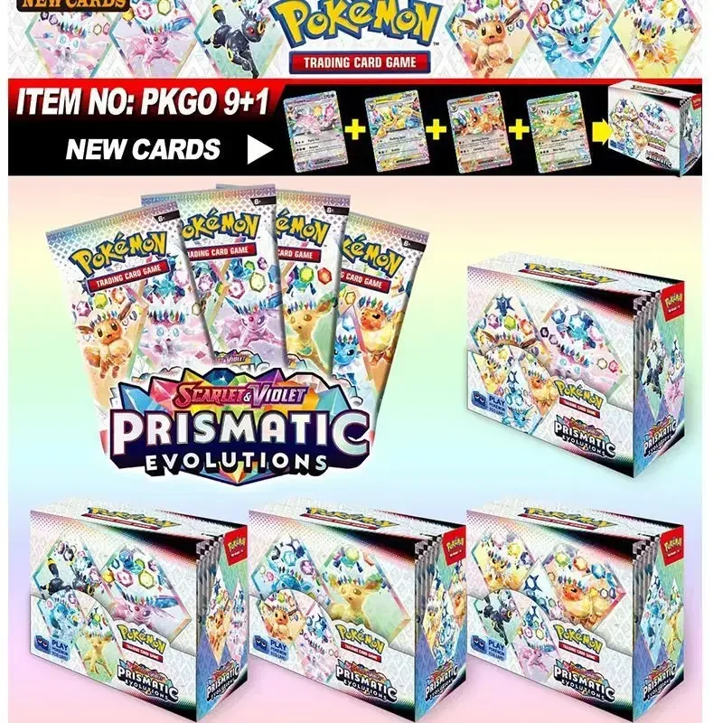 360 шт., призматическая карта Evolutions с заклепками покемонов, Stellar Crown 151 Ultra Prism, английский усилитель, боевая карта 
360 шт., призматическая карта Evolutions с заклепками покемонов, Stellar Crown 151 Ultra Prism, английский усилитель, боевая карта
