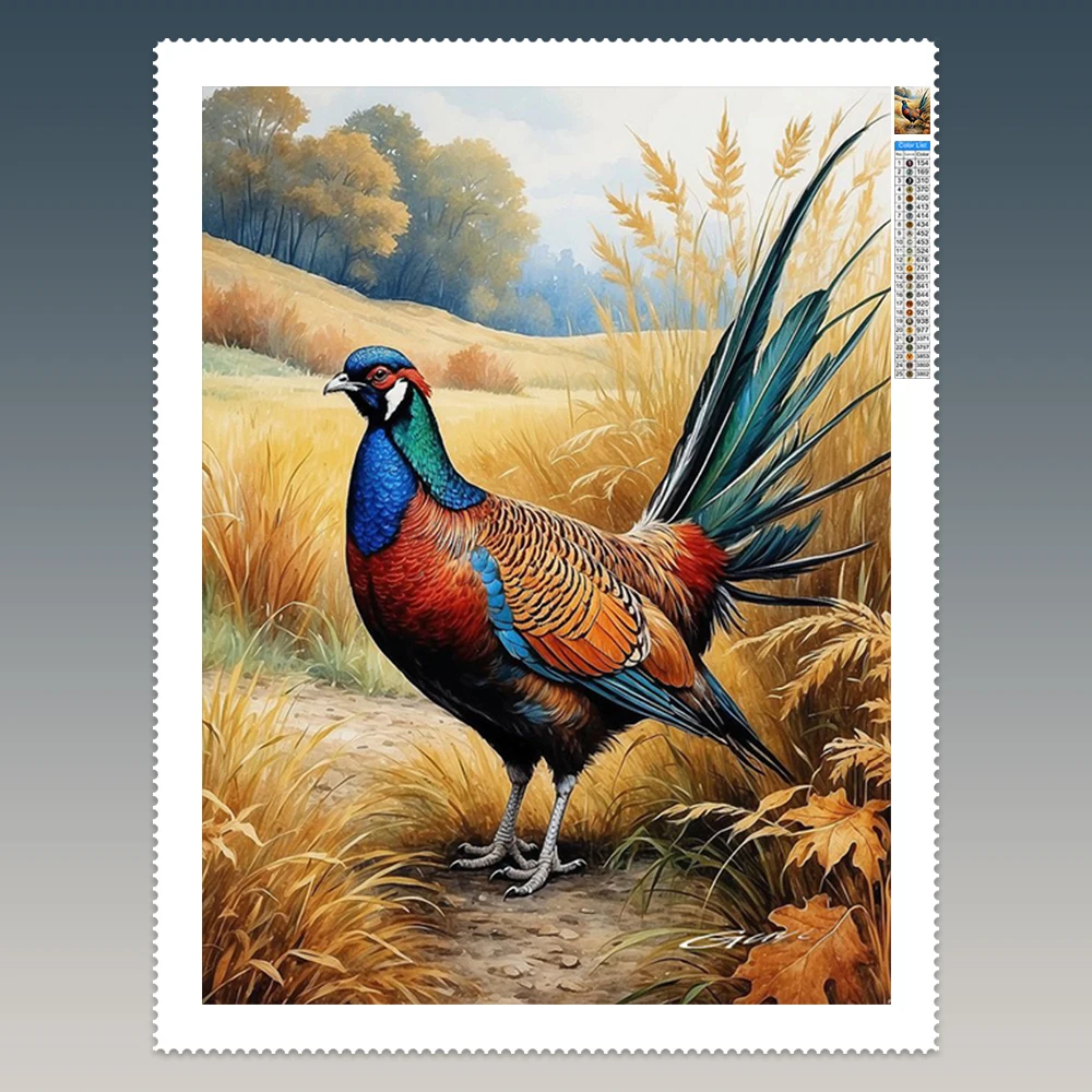 Pheasant 5D Diamond Painting Colorful Pheasant Mural DIY Diamond Embroidery Wall Home Decor Mosaic Oil Painting
Pheasant 5D Diamond Painting Colorful Pheasant Mural DIY Diamond Embroidery Wall Home Decor Mosaic Oil Painting