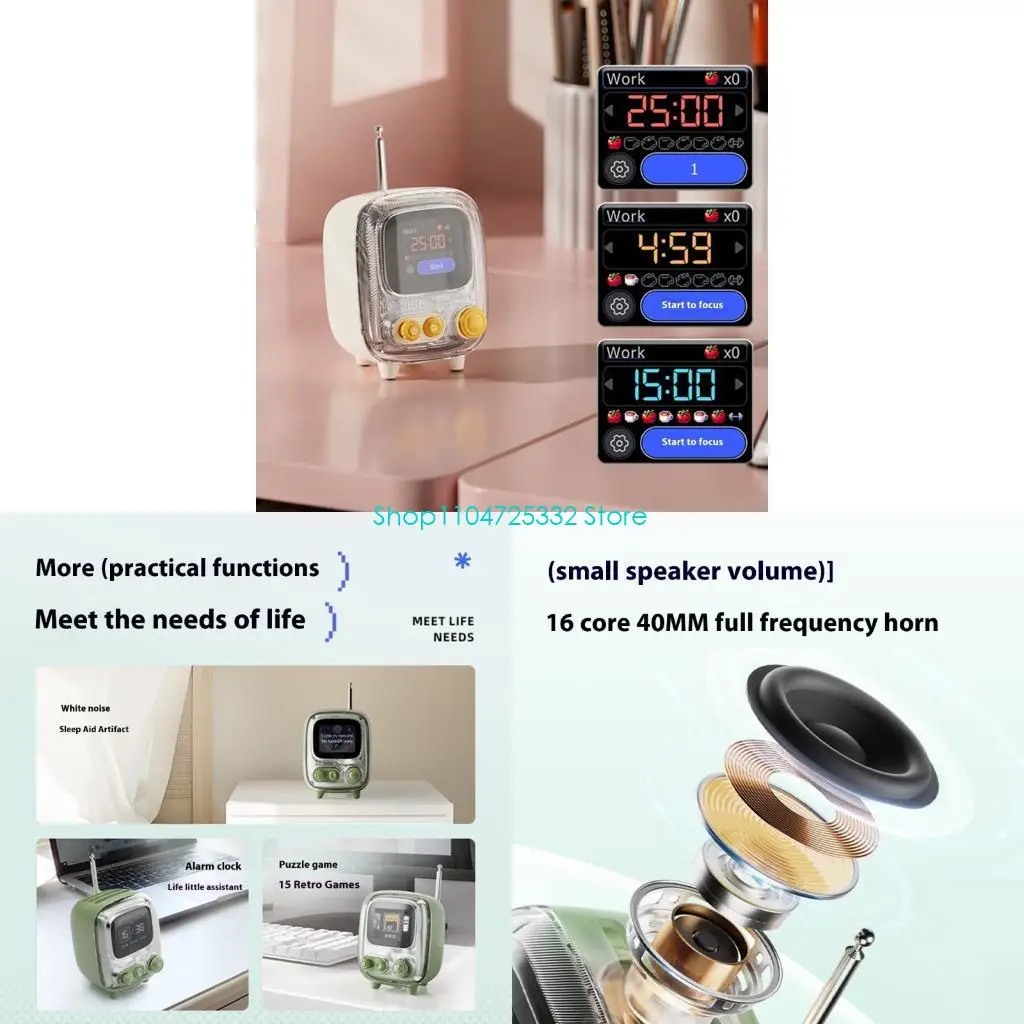 P5EA Miniature Shaped BT5.3 Speaker Metal Construction FM Radio Photo Frame Feature
P5EA Miniature Shaped BT5.3 Speaker Metal Construction FM Radio Photo Frame Feature