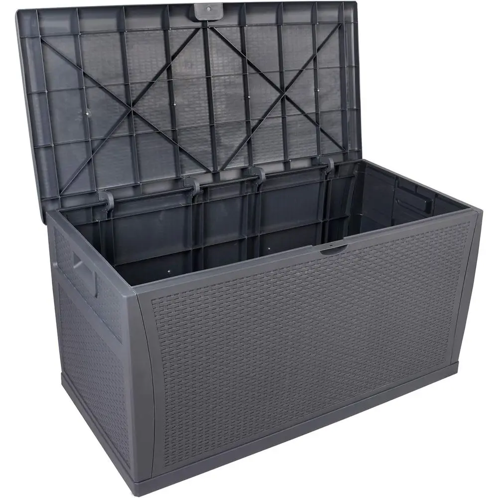 Outdoor Garden Plastic Storage Deck Box Chest, Tools, Cushions, Lockable, Waterproof (Grey, 120gal-460L)
Outdoor Garden Plastic Storage Deck Box Chest, Tools, Cushions, Lockable, Waterproof (Grey, 120gal-460L)
