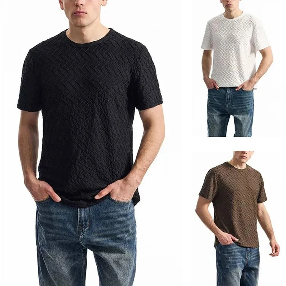 Mens T-Shirt Diamond Plain Leisure T-Shirt Fashion Personality Versatile Daily Simple Short-Sleeve Top Men'S Clothing 2025 New
Mens T-Shirt Diamond Plain Leisure T-Shirt Fashion Personality Versatile Daily Simple Short-Sleeve Top Men'S Clothing 2025 New