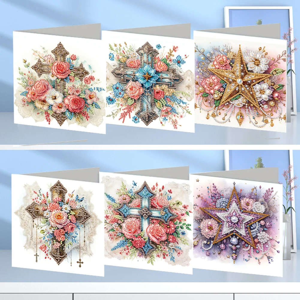 6Pcs DIY Diamond Painting Greeting Card Set Diamond Art Handmade Cards for Friend Family Lover
6Pcs DIY Diamond Painting Greeting Card Set Diamond Art Handmade Cards for Friend Family Lover