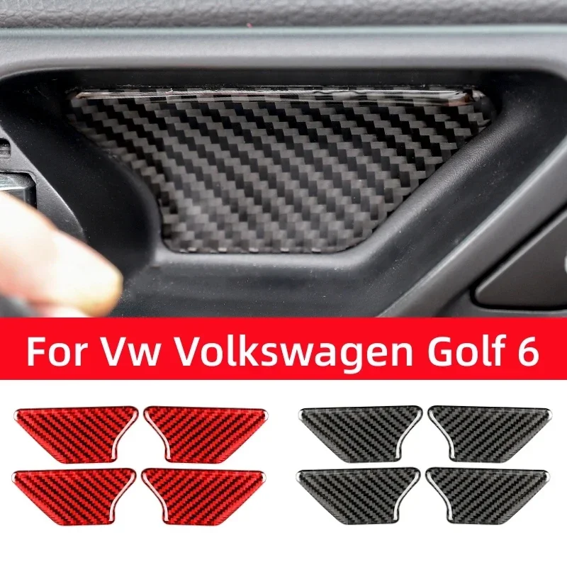 For Volkswagen Golf 6 Gti R MK6 2008-2012 Carbon Fiber interior door handle Bowl Cover Trim Frame Sticker Decor Car Accessories
For Volkswagen Golf 6 Gti R MK6 2008-2012 Carbon Fiber interior door handle Bowl Cover Trim Frame Sticker Decor Car Accessories