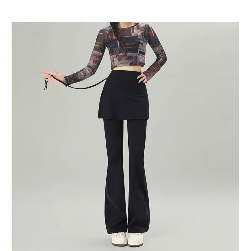 Женские брюки-клеш с высокой талией для йоги, длинные, свободные, с эффектом утягивания живота, повседневные, осенние, модные
Женские брюки-клеш с высокой талией для йоги, длинные, свободные, с эффектом утягивания живота, повседневные, осенние, модные