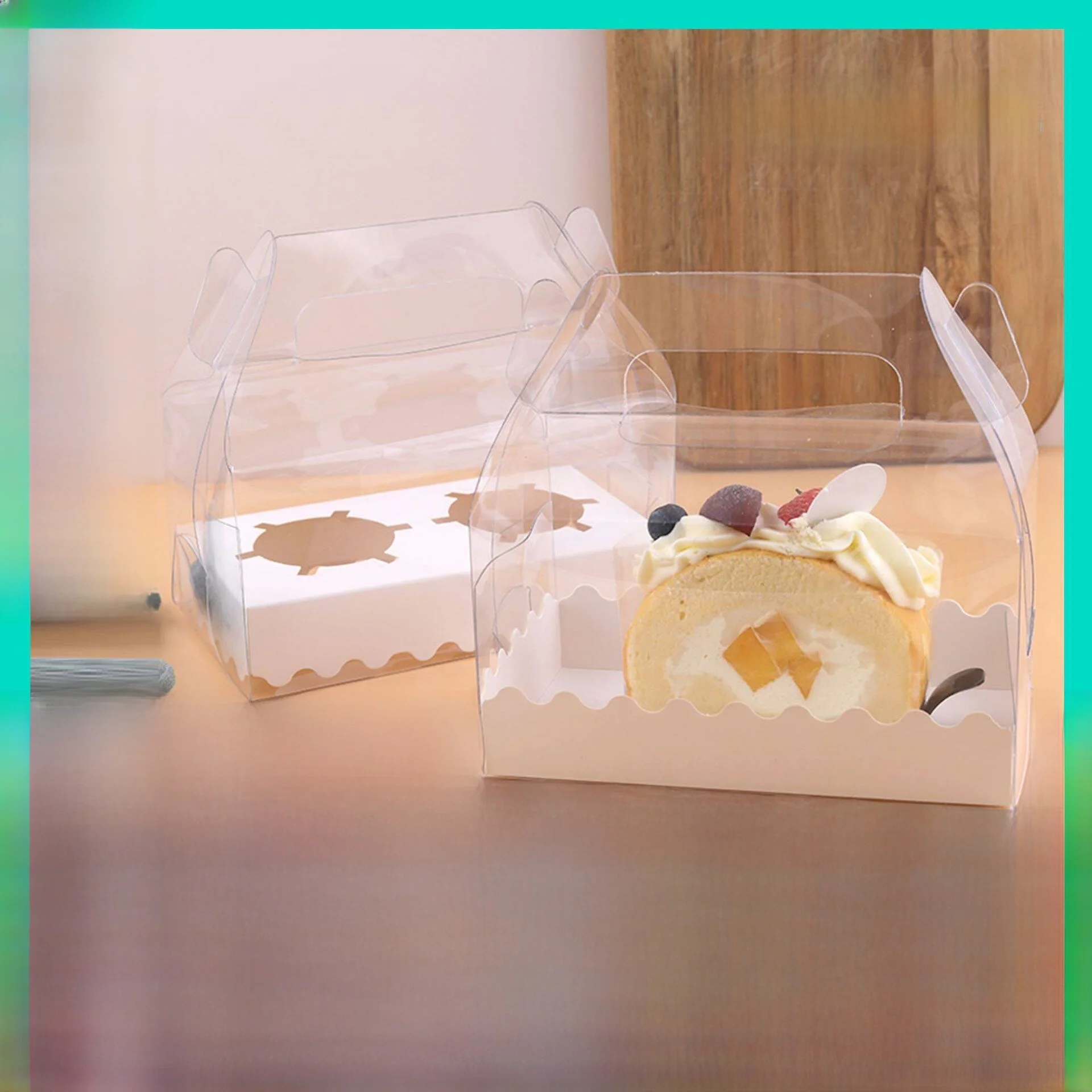 Handheld Transparent Cake Roll Box Mousse Gift Box Towel Cup 2 Pieces Set Office Equipment for Business Scenarios
Handheld Transparent Cake Roll Box Mousse Gift Box Towel Cup 2 Pieces Set Office Equipment for Business Scenarios