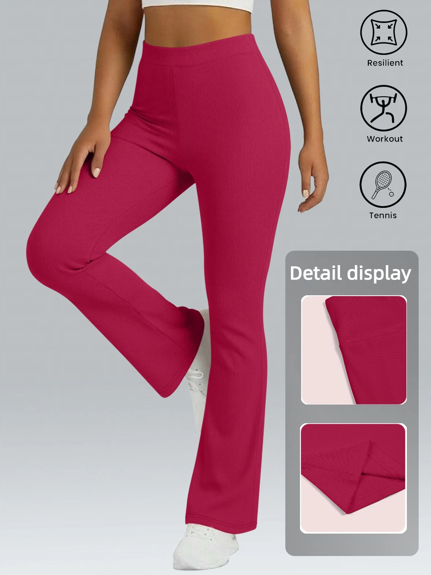 Casual Minimal Striped Flare Trousers, Fitted High Rise Bootcut Pants for Summer Air-conditioned Daily Wear
Casual Minimal Striped Flare Trousers, Fitted High Rise Bootcut Pants for Summer Air-conditioned Daily Wear