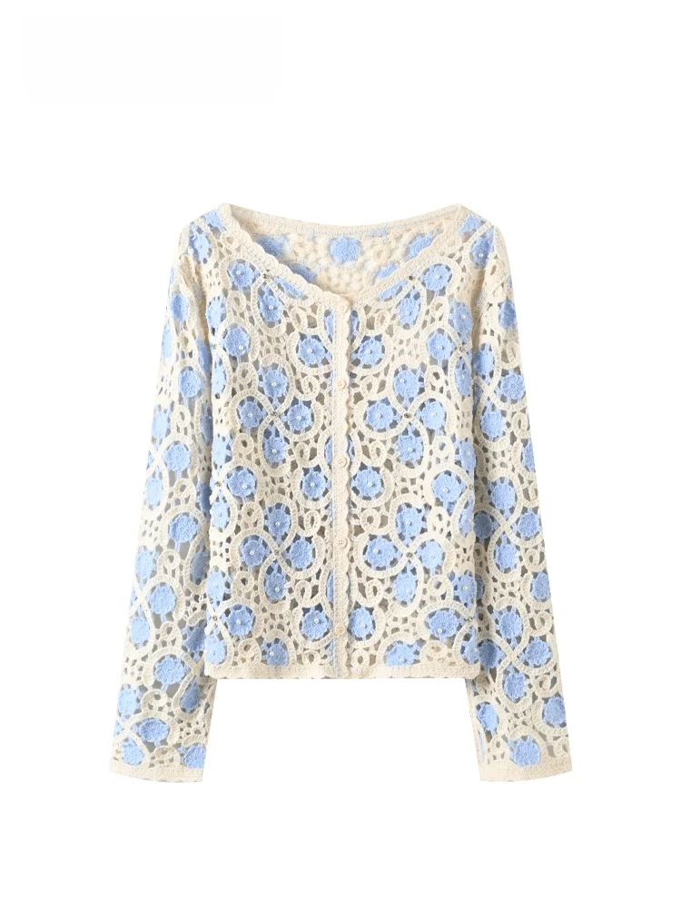 Cara CLUB plus Size Long Sleeve Hollow out Spring Jacket Women's Fashionable Versatile plus Size Sister Top French Style Knit...
Cara CLUB plus Size Long Sleeve Hollow out Spring Jacket Women's Fashionable Versatile plus Size Sister Top French Style Knit...