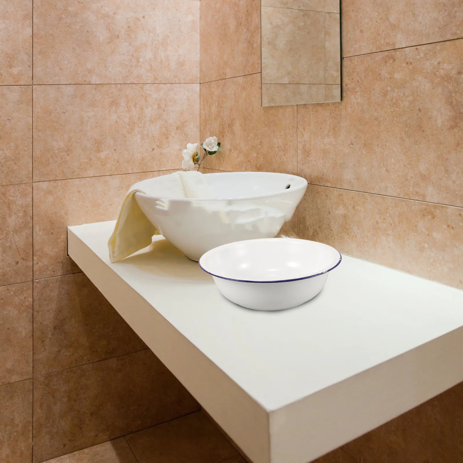 Enamel Foot Wash Basin Vintage White Retro Footbath for Soaking Feet Pedicure Home Spa Laundry Use Old Fashioned Metal Wash Tub
Enamel Foot Wash Basin Vintage White Retro Footbath for Soaking Feet Pedicure Home Spa Laundry Use Old Fashioned Metal Wash Tub