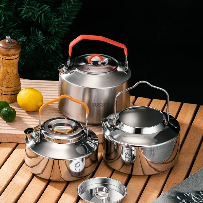 Уличный портативный чайник из нержавеющей стали 304, складной чайник, походная плита, кофеварка для пикника, большая емкость
Уличный портативный чайник из нержавеющей стали 304, складной чайник, походная плита, кофеварка для пикника, большая емкость