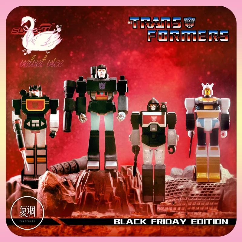 Original Super 7 Transformers ReAction Figure Black Friday Edition Model Soundblaster Stepper Peripheral Collection Toy Boy Gift
Original Super 7 Transformers ReAction Figure Black Friday Edition Model Soundblaster Stepper Peripheral Collection Toy Boy Gift