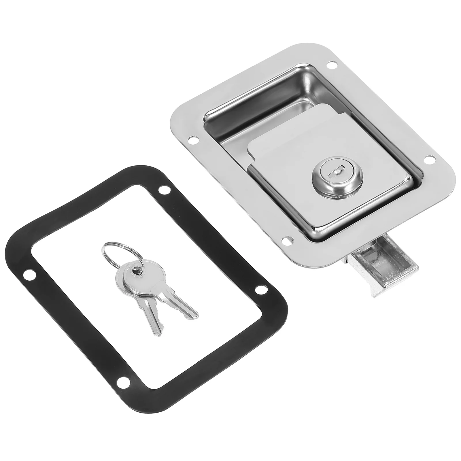 Stainless Steel Paddle Handle Lock Heavy Duty Flush Mount for Tool Box and Mechanic Trucks Two Keys Included Panel Latch
Stainless Steel Paddle Handle Lock Heavy Duty Flush Mount for Tool Box and Mechanic Trucks Two Keys Included Panel Latch
