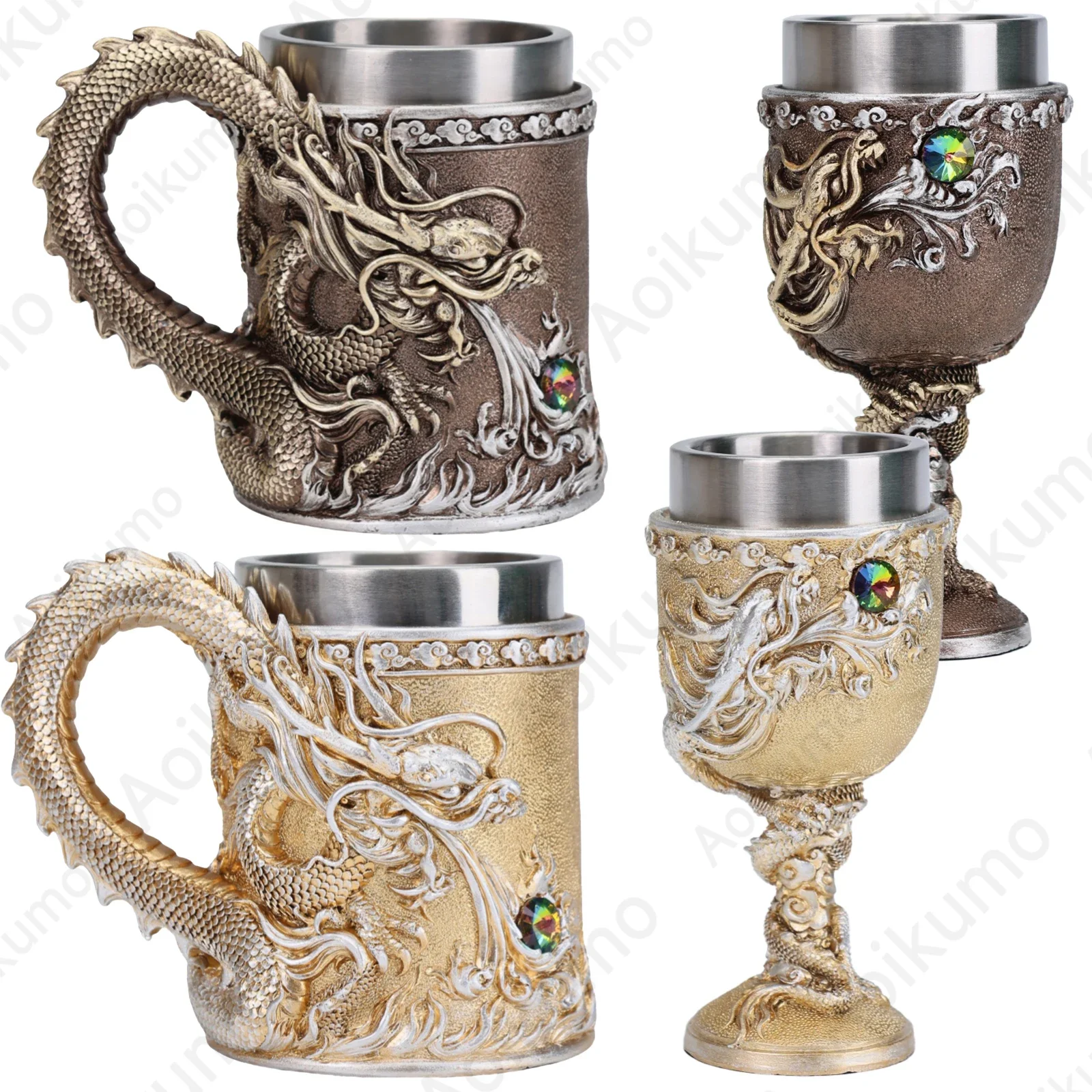 2025 Oriental Dragon Stein — кружка для чая/кофе из нержавеющей стали 304 с средневековым дизайном, резервуар с двойными стенками 500 мл
2025 Oriental Dragon Stein — кружка для чая/кофе из нержавеющей стали 304 с средневековым дизайном, резервуар с двойными стенками 500 мл